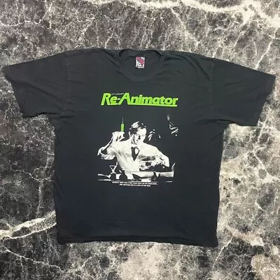 Reanimator Shirt XXL Vintage Horror Movie Lovecraft Black Cult Film 2000s Promo • $60