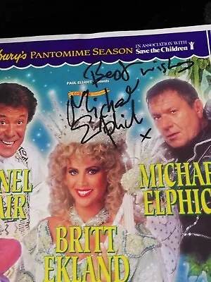 MICHAEL ELPHICK Signed Flyer Jack And The Beanstalk Panto  BOON Actor Autograph • £4