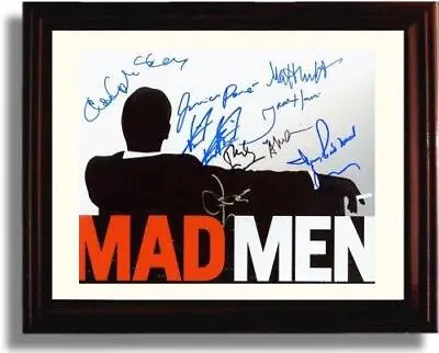 8x10 Framed Mad Men Autograph Promo Print - Mad Men Cast • $14.99