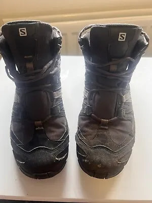Salomon Boots Mens Size Uk9 No Insoles Uksf Hiking Gore Tex • £40