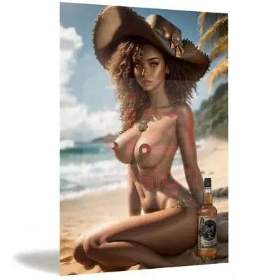 Metal Tin Plaque Signs Man Cave Sexy Pirate Sailor Jerry Pinup Girl Nudes 209931 • £10.99