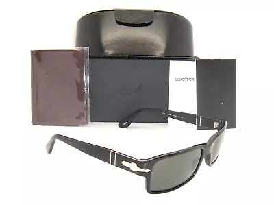 $159.99 • Buy Persol Black Frame Green Polarized Lens PO 2747-S 95/48 57mm
