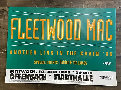 Vintage Fleetwood Mac Tour Concert Poster German Venue Large • $49