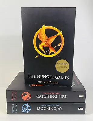 The Hunger Games Trilogy Paperback Book Set By Suzanne Collins Fiction Fantasy • $14.95