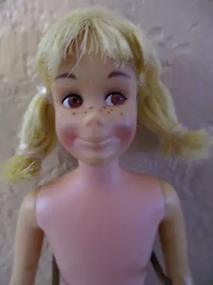 Vintage Barbie  Scooter Doll  Blonde Pigtails~brn Eyes~bend Knees~click & Hold • $26
