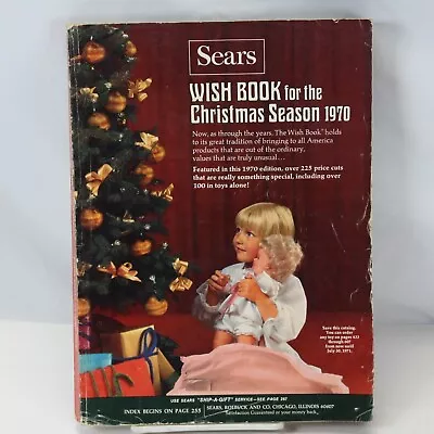 Sears Vintage 1970 Wish Book Christmas Catalog Holiday Tonka Lionel Barbie Toys • $110