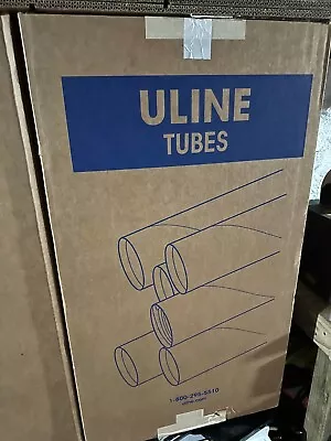 25 - Pack ULINE Kraft Mailing Tubes With End Caps - 4 X 36  .080  Thick • $59.30