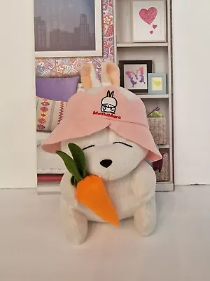 Mashimaro Plush Vintage Bunny Rabbit White Pink Hat Carrot Stuffed Anime Dog 9  • $28