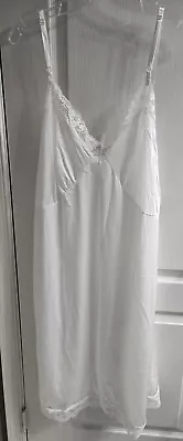 Vintage Comfortchoice Full Dress Slip Plus Size 44 Silky -never Worn- Mint Cond! • $25.99