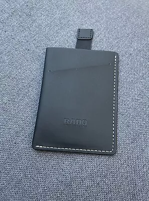 Genuine Rado Warranty Card Holder In Black Leather With White Stitching • £19.95