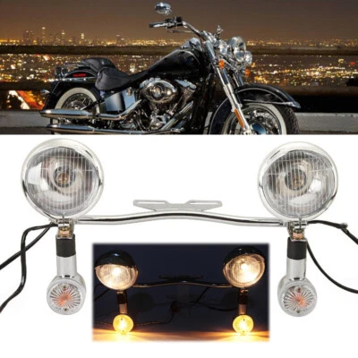 $69.99 • Buy Passing Turn Signals Light Bar For Yamaha V-Star XVS 650 1100 Classic Silverado