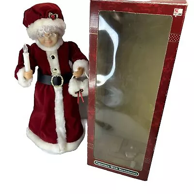 Trim At Home Mrs Santa Claus Christmas Figurine Lights Up No Movement READ • $13