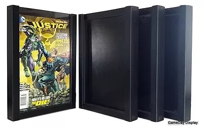 Comic Book Display Frame Case Shadow Box Black Magazine Lot Of 4 A • $125.50