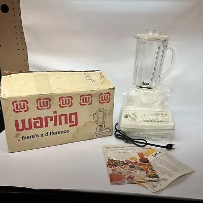 Waring 11-220 Nova 1 Series 8 Push Button Blender 55-1 White New In Origanal Box • $89.99