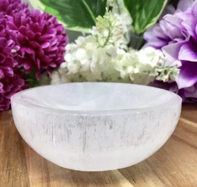 2.9” Selenite Bowl Stone Charging Crystal Dish Ritual Reiki Chakra Meditation. • $15.29