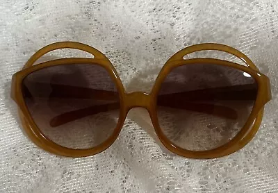 Vintage Christian Dior 2027-10 Brown Large Optyl Sunglasses • $150