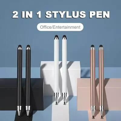 2 In 1 Universal Stylus Touch Screen Pen For IPhone IPad-Samsung Tablet Phone PC • £1.26