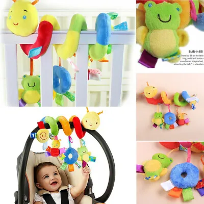 Baby Activity Spiral Hanging Toy For Pushchair Pram Stroller Bedding Car Seat • £6.59