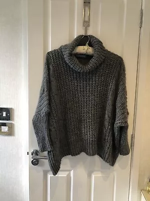 Made In Italy By L V Clothing Oversized Chunky Cable Knit Boxy Jumper - One Size • £6.50