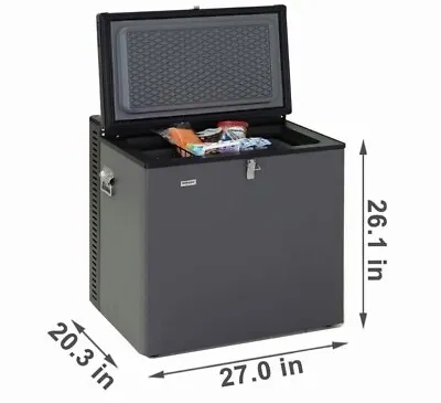 Smad 3 Way 2.4 Cu Ft Propane Refrigerator Chest Freezer 220V/12V/Gas Camper Home • $1399