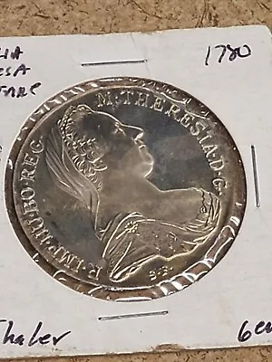 Austria Habsburg | 1 Thaler Coin | Maria Theresia 1780 • $64.95