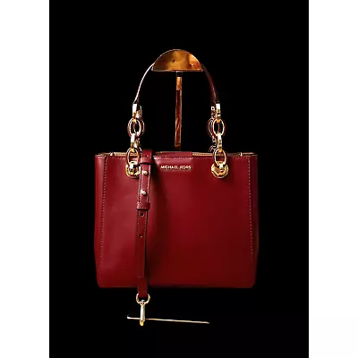 Michael Kors Cynthia Smooth Leather Oxblood Color • $79