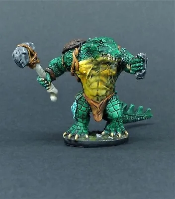 Reaper Bones Were-Alligator Crocodile-Man Gatorman Pose 4 Miniature Painted • $50