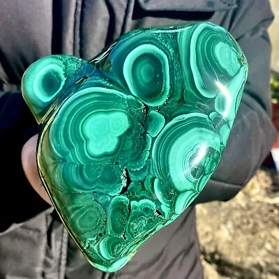 3.54LB Natural Glossy Malachite Transparent Cluster Rough Mineral Sample • $0.99