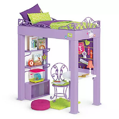 American Girl McKenna's LOFT BED SET Desk Bedding BEDROOM 32 Pc For McKenna Doll • $698.95