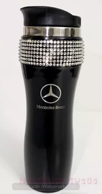 Mercedes Benz (Black) Stainless Steel Thermal Mug Tumbler Cup Travel 14oz • $34.99