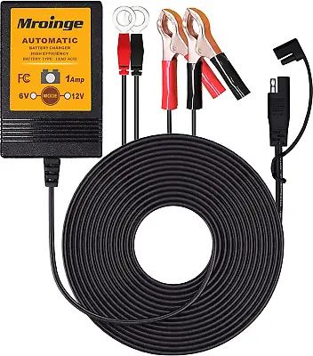 Mroinge MBC016 6V / 12V 1A Fully Automatic Trickle Battery Charger/Maintainer F • $25.16