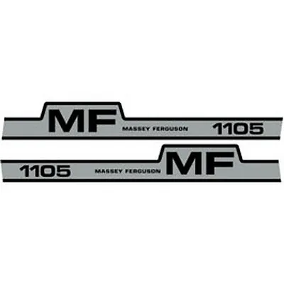 New 1105 Massey Ferguson Tractor Hood Decal Kit Mf 1105 High Quality Decals 🎯 • $89.99