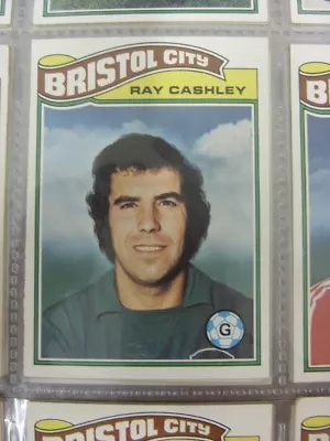 1978/1979 Bristol City - Card No.296) Ray Cashley  - Topps Chewing Gum Trade Car • $8.50