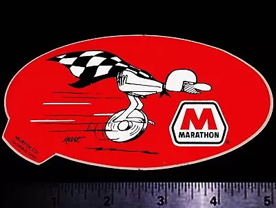 MARATHON Johnny Hart B.C. - Original Vintage 1960's 70's Racing Decal/Sticker B • $5.95