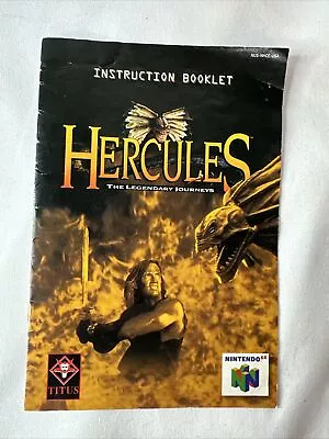 N64 Hercules The Legendary Journeys Nintendo 64 Manual Booklet Only • $39.99