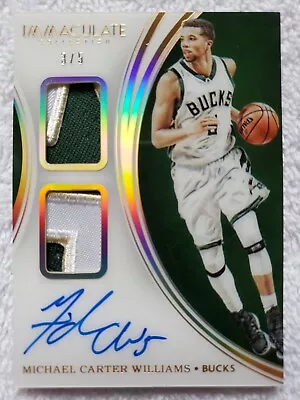 2015-16 1Panini Immaculate 3/5 Patch-auto Michael Kidd-Gilchrist • $40