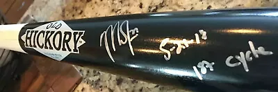 MIKE TROUT SIGN MLB AUTHENTIC 2013 LIMIT 11/27 OF HIS 1st CYCLE 5-23-13 GAME BAT • $2399.99