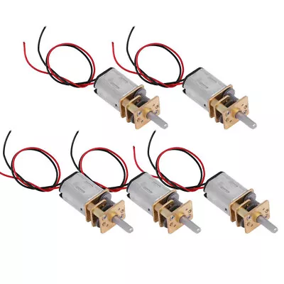 5Pcs Micro Mini N20 Gear Motor DC Slow Speed Full Metal Gearbox Reducer Toy • $6.79