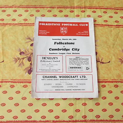 Folkestone V Cambridge City Southern Lge 1968/9 • £0.99