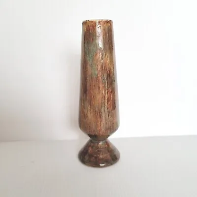 Vintage Retro Pottery In Brown And Green Vase Great For 70s Caravan Renovation  • $30