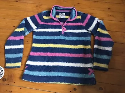 Lazy Jacks Striped Fleece. Size 8 • £5
