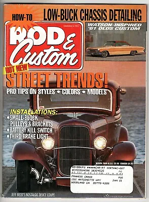 $9.98 • Buy Rod And Custom March 2000 Low Buck Chassis Street Trends Third Brake Light