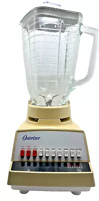 Vintage Sunbeam Oster Osterizer 10 Speed Blender With Glass Jar Tested Works • $40