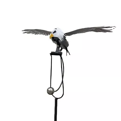 Garden Stake Eagle Windmill Iron Garden Eagle Birds Sculptures Lawn Orname-wq • £18.19