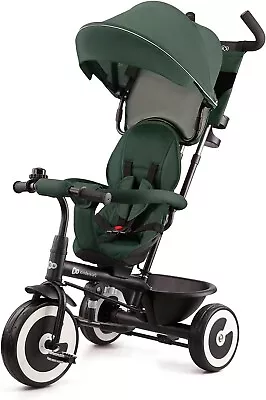 Kinderkraft Aston Tricycle And Push Trike In Green From 9 Months To 5 Years • £87.95