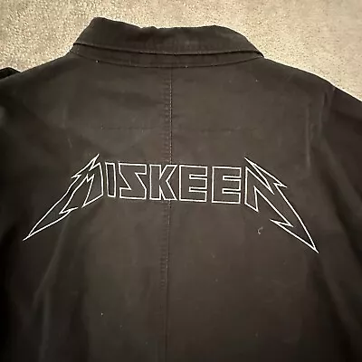 Metallica Original Miskeen Art Jacket Mens 3XL Black Coat Embroider Pockets OOAK • $370.02