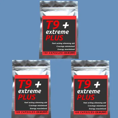 300 T9 EXTREME PLUS Strong Diet Pills SLIMMING/WEIGHT LOSS; Hardcore Fat Burner! • £129