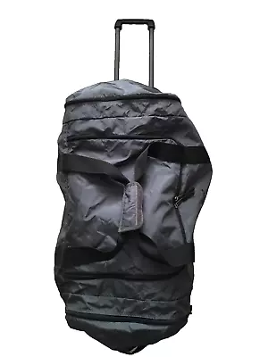 Eddie Bauer Expedition 30 Rolling Duffel Travel Bag Black Grey 30”x17”x8” • $59.99