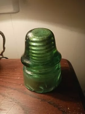 Light Green Electrical Glass Insulator Vintage Glass Insulators • $3