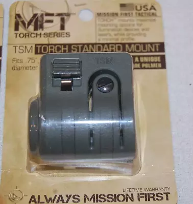 Mission First Tactical Torch Standard Light Picatinny Mount Quick Detach Green • $19.99